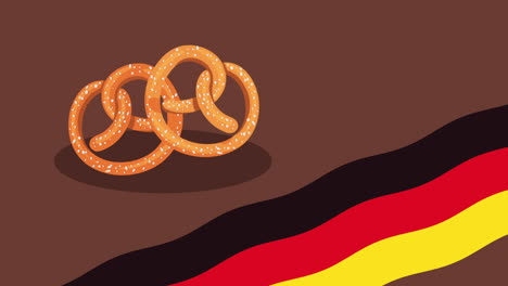 fresh pretzel pastry products animation