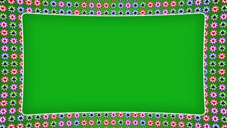 poker chips hearts diamonds clubs spades screen frame
