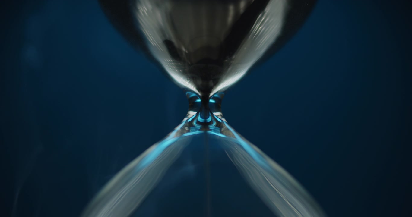Sand clock on changing background