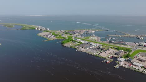 lauwersoog is a port and marina situated on the wadden sea in the netherlands