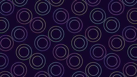 colorful circular pattern on black background