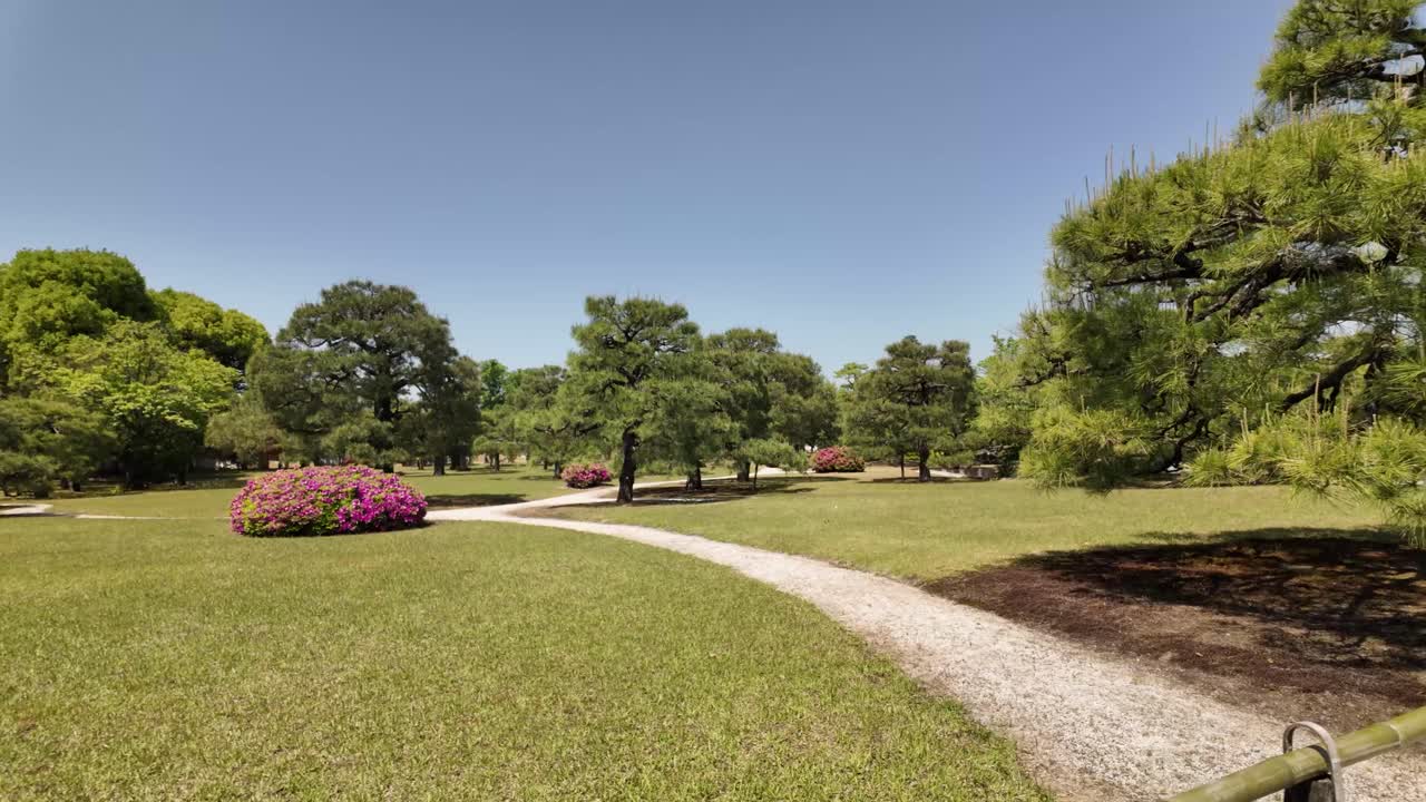 Garden within Nijō Castle World heritage site nature outdoor in Kyoto Japan