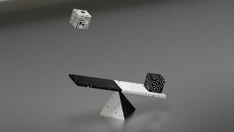 bucle de animación en bucle 3d. arte abstracto