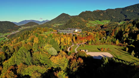 Aerial-view-looking-over-the-Alps-in-Austria