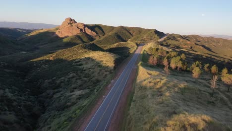 drone images shot near lake hughes road in castaic, california