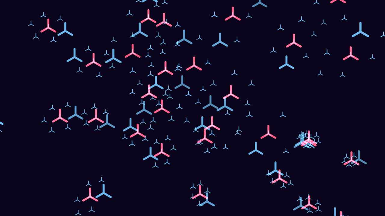 검은 바탕에 추상적인 점 패턴