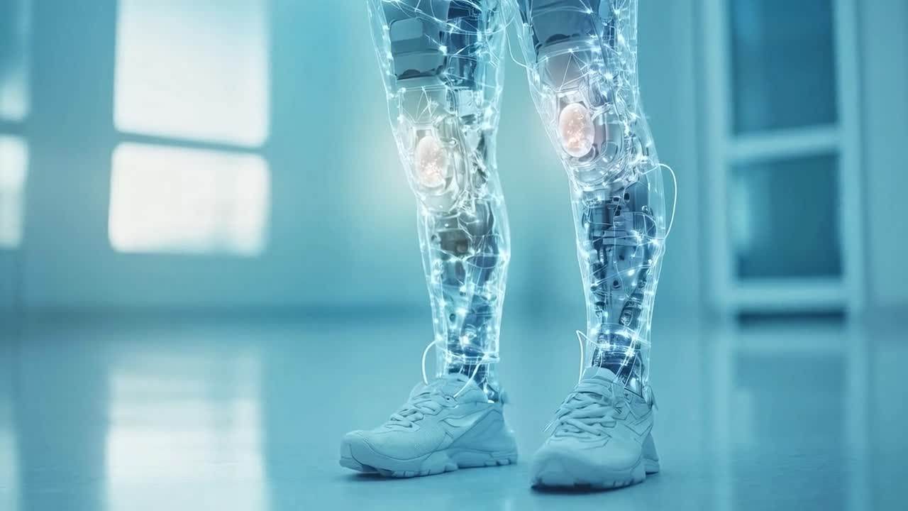 Futuristic Bionic Leg Technology