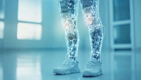 futuristic bionic leg technology