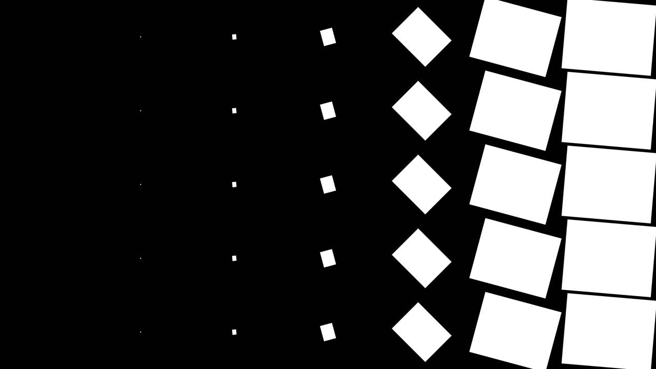 Abstract Black and White Geometric Squares Transition