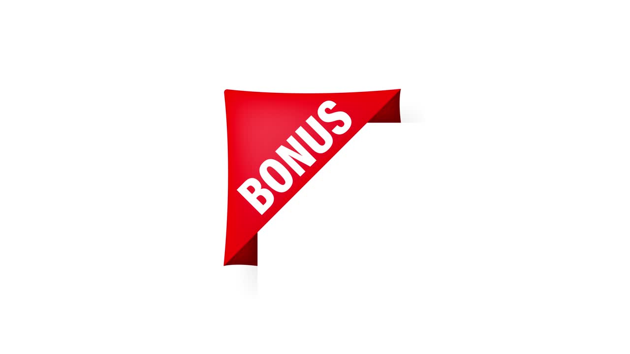 BONUS. Realistisches rotes Band. Produktwerbung. Webdesign. Motion Graphics.