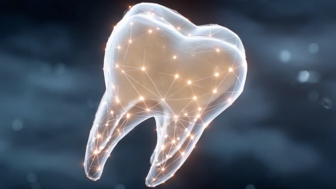 A Digital Representation of a Tooth: Exploring the Intersection of Dental Health and Technology Through a Stunningly Rendered 3D Model of a Tooth Structure