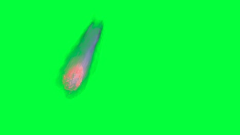 green screen comet explosion effect