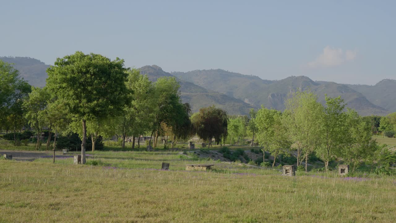 A view of Margala hills from Fatima Jinnah Park Islamabad