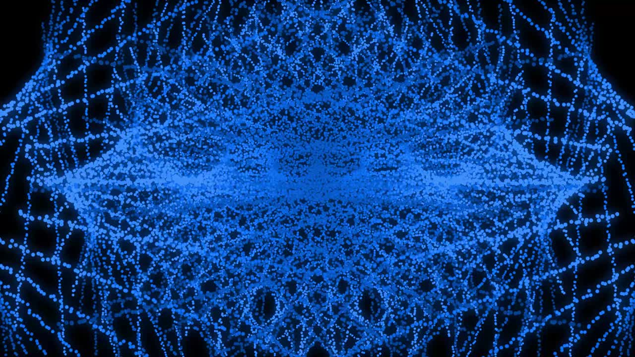 patrón de forma de punto de color azul animación gráficos de movimiento