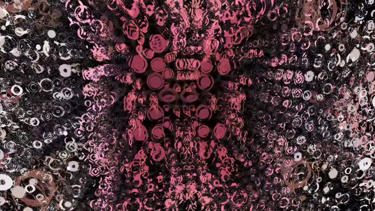 Flowery dynamic dimensions rendered cgi animation