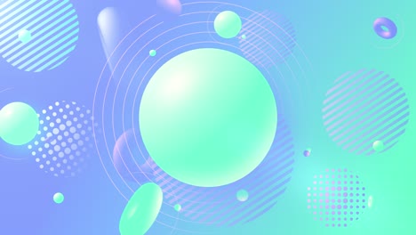 abstract background with three-dimensional spheres. loop.