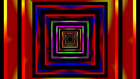 motion background squares tunnel colors