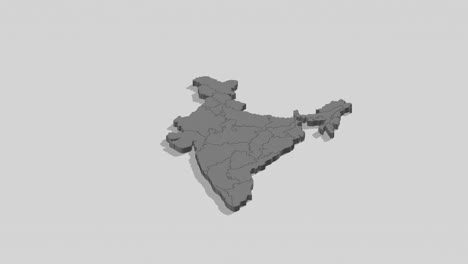 3d animations of india map