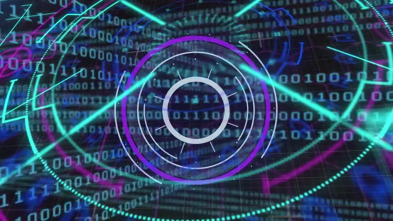 Animation of data processing over scope scanning