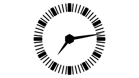 stopwatch animated icon. clock face with moving arrows. time run. cartoon flat animation of ui element available in 4k fullhd