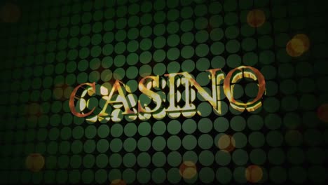 word casino in three dimension font