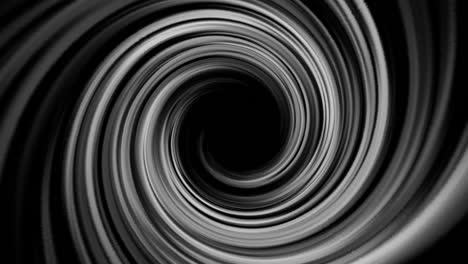 abstract black and white spiral lines in the form of a curve that winds around a central point, rendering an optical illusion of moving further away from the centre