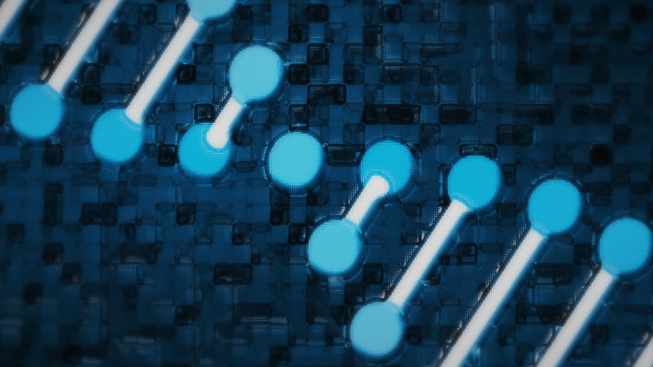 Human Biology DNA Skull Brain animation 4k