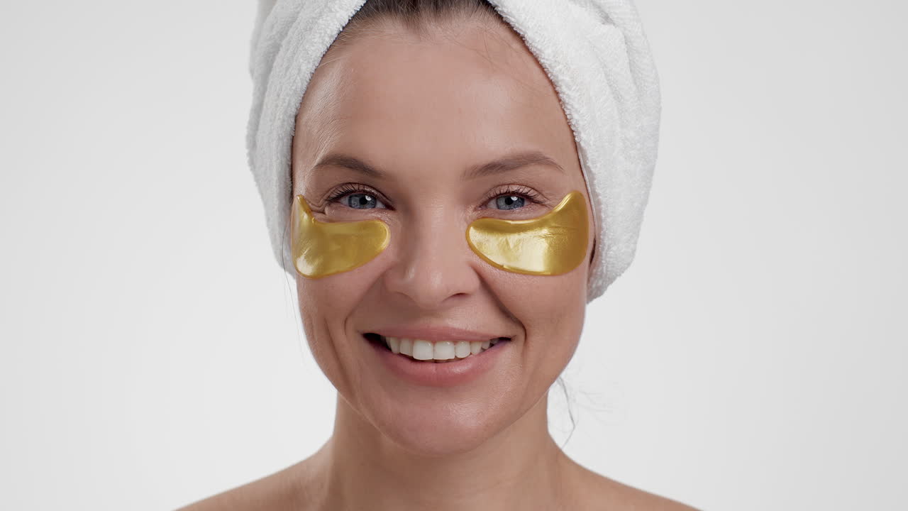 Woman with Gold Eye Patches