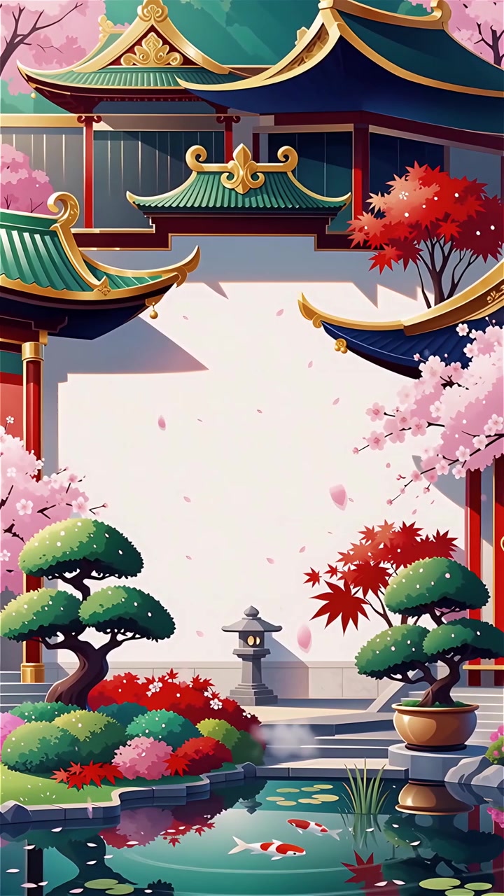 Sfondo Animato Cultura Giapponese 4K