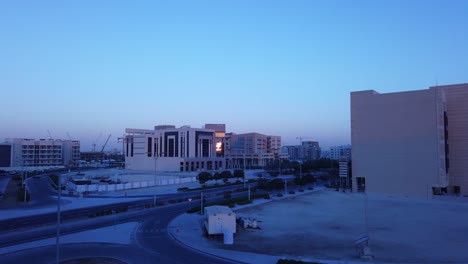 night view of a modern cityscape