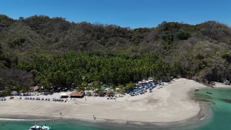 isla tortuga tropical island costa rica central america palms trees ocean and beach