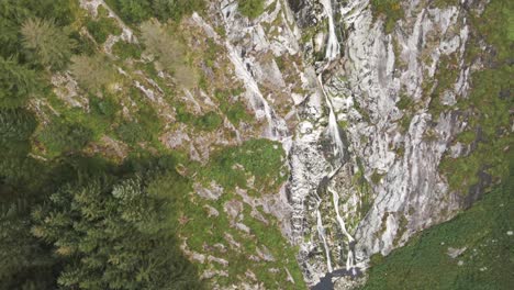 incredible powerscourt waterfalls ireland wicklow mountain aerial