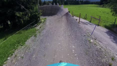 live on a downhill bike in austria, filmed with a gopro-4