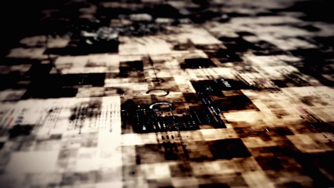 고급 모션 그래픽 디지털 지도 데이터 매트릭스 사이버 환경 시 ⁇ 레이션 빅 데이터 분석 인공 지능 시 ⁇ 레이션, 헤드 업 디스플레이 배경