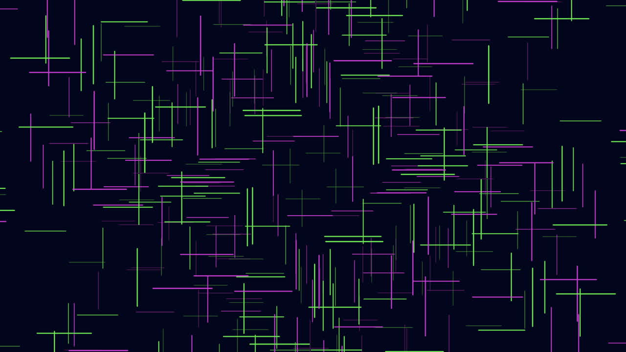 líneas intrincadas que se cruzan un patrón complejo en púrpura y verde