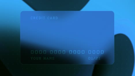 close-up of a credit card