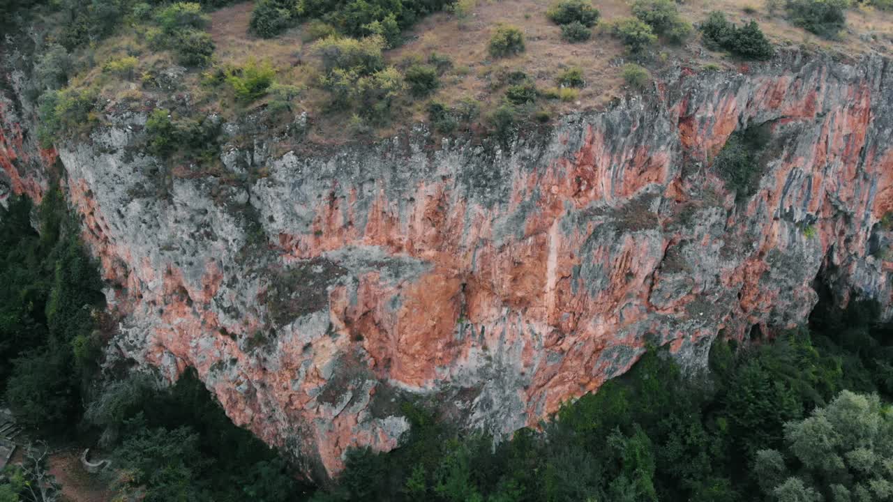 toma aérea de la costa de macedonia