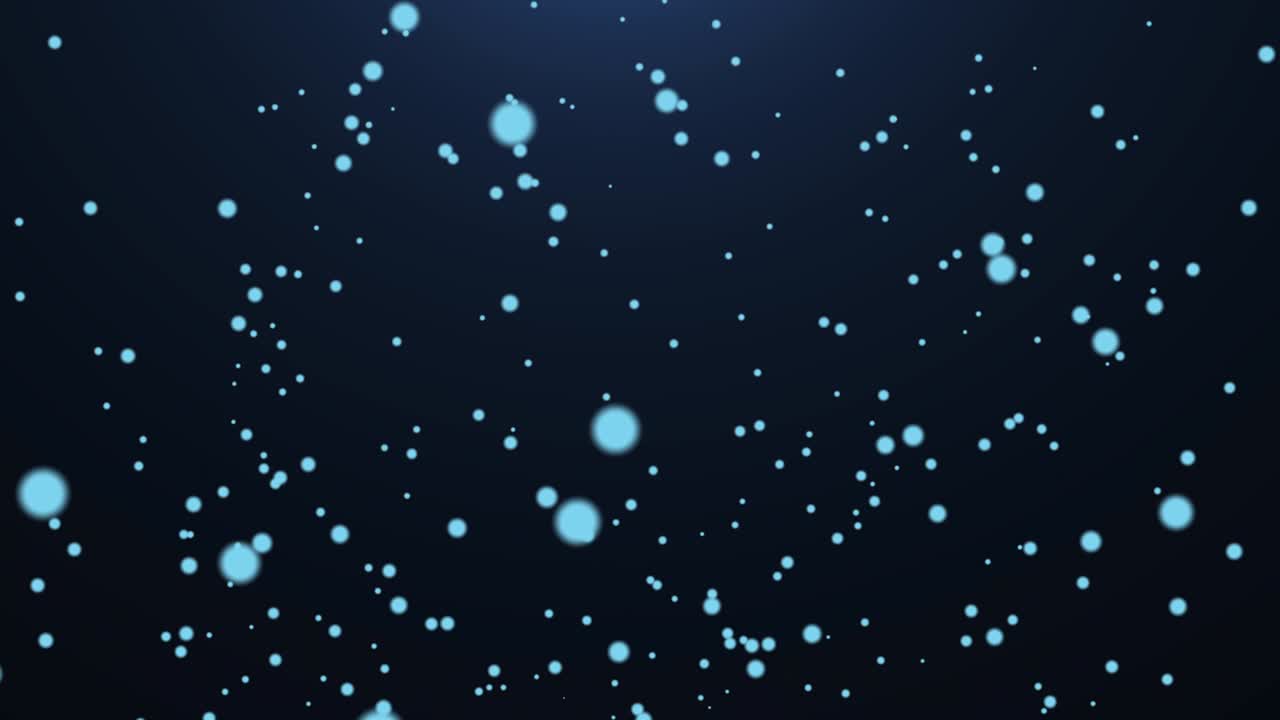 수평으로 움직이는 파란색 입자