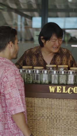 people at cannabis store