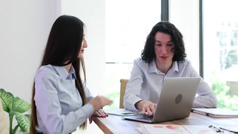 business colleagues collaborating in an office meeting