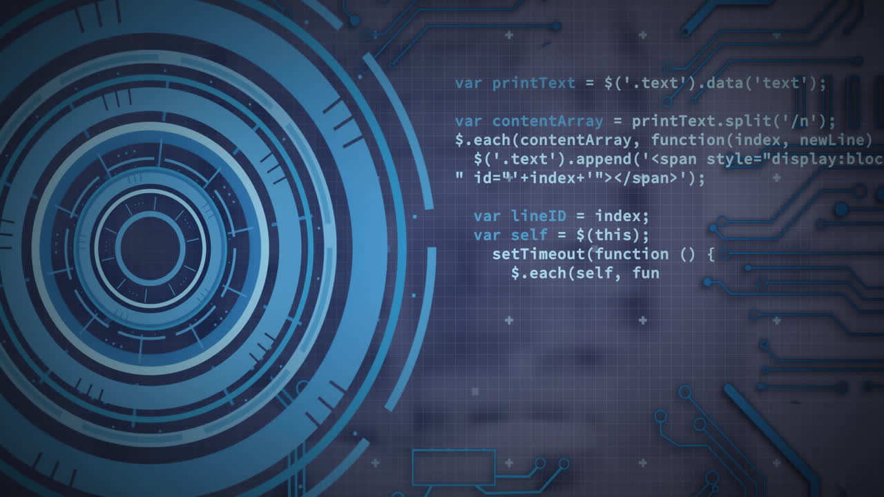 Animation of digital data processing over computer server
