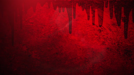 motion camera and spot of blood on dark red grunge texture