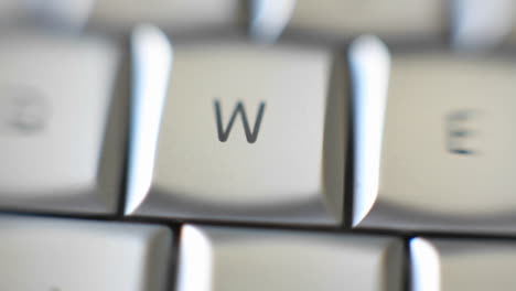 la letra w está en un teclado de computadora