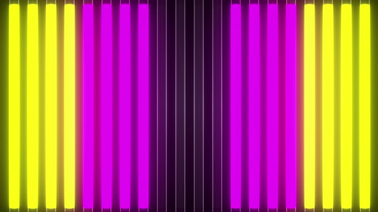 4k Neon Color Lights. Looped Background
