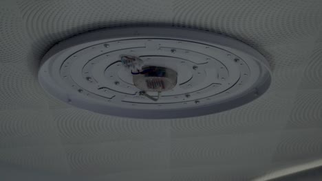 open led ceiling light with remote control on ceiling