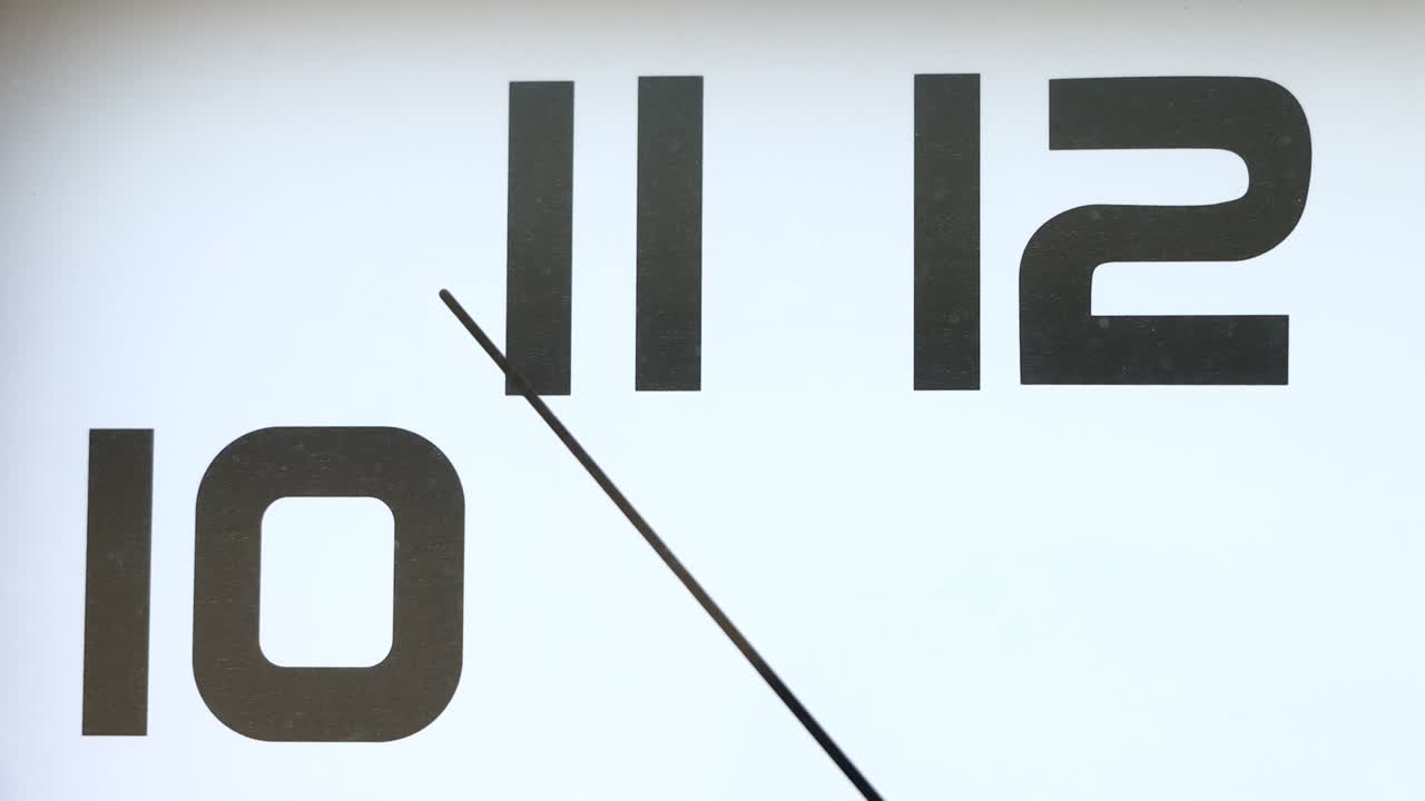 segundario del reloj - vista de cerca