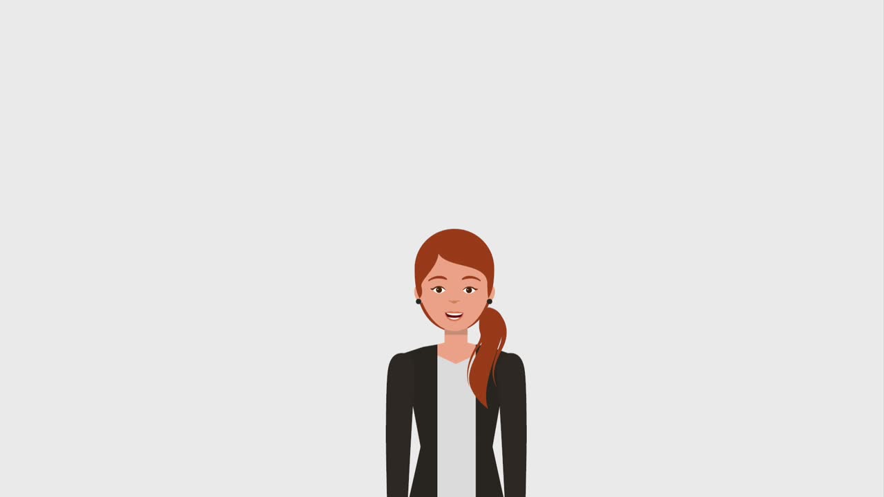 팀워크 사람들 애니메이션 hd