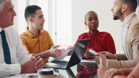 reunión de negocios en curso