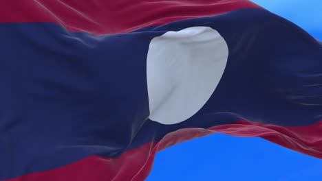 seamless loop of laos flag.