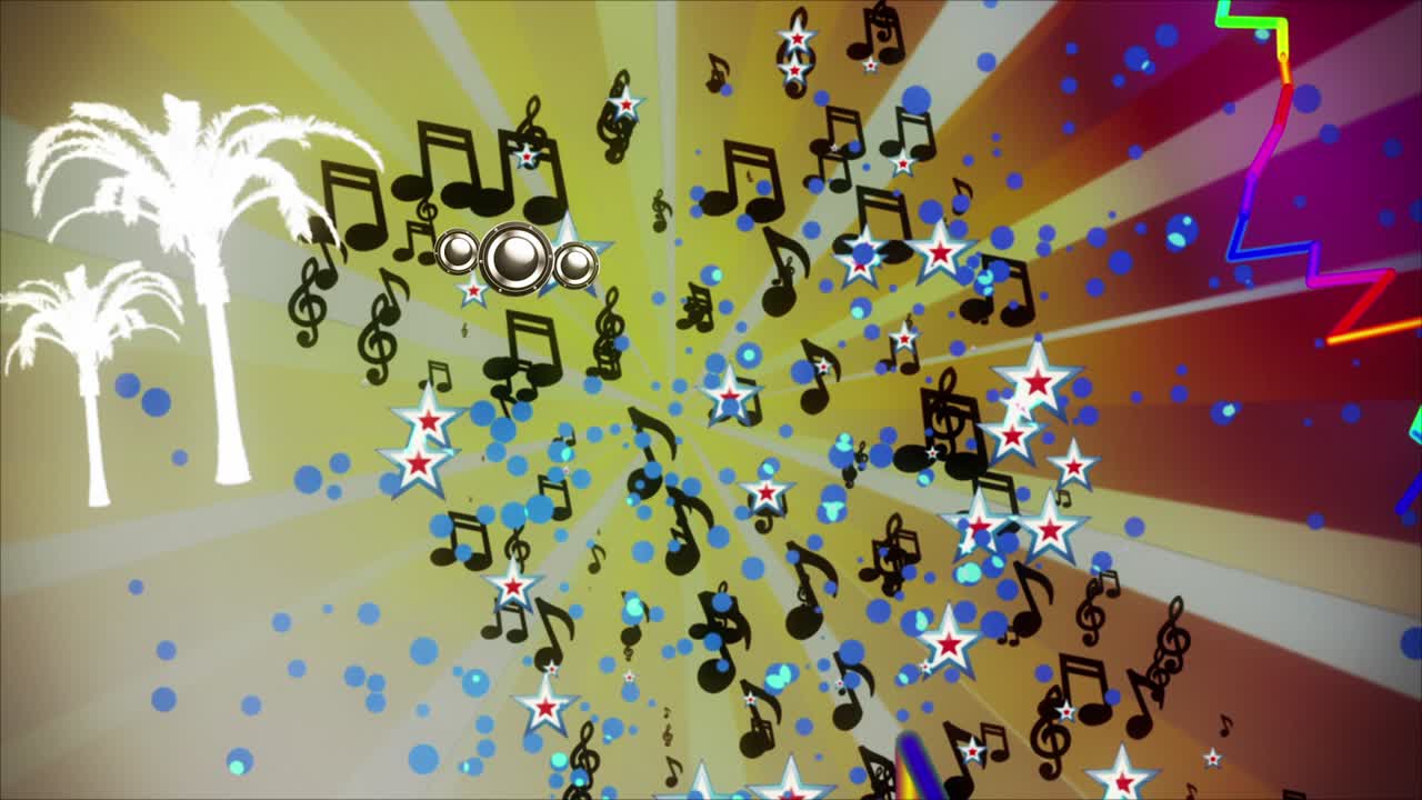 음악 스트럼 빈티지 vj 루프